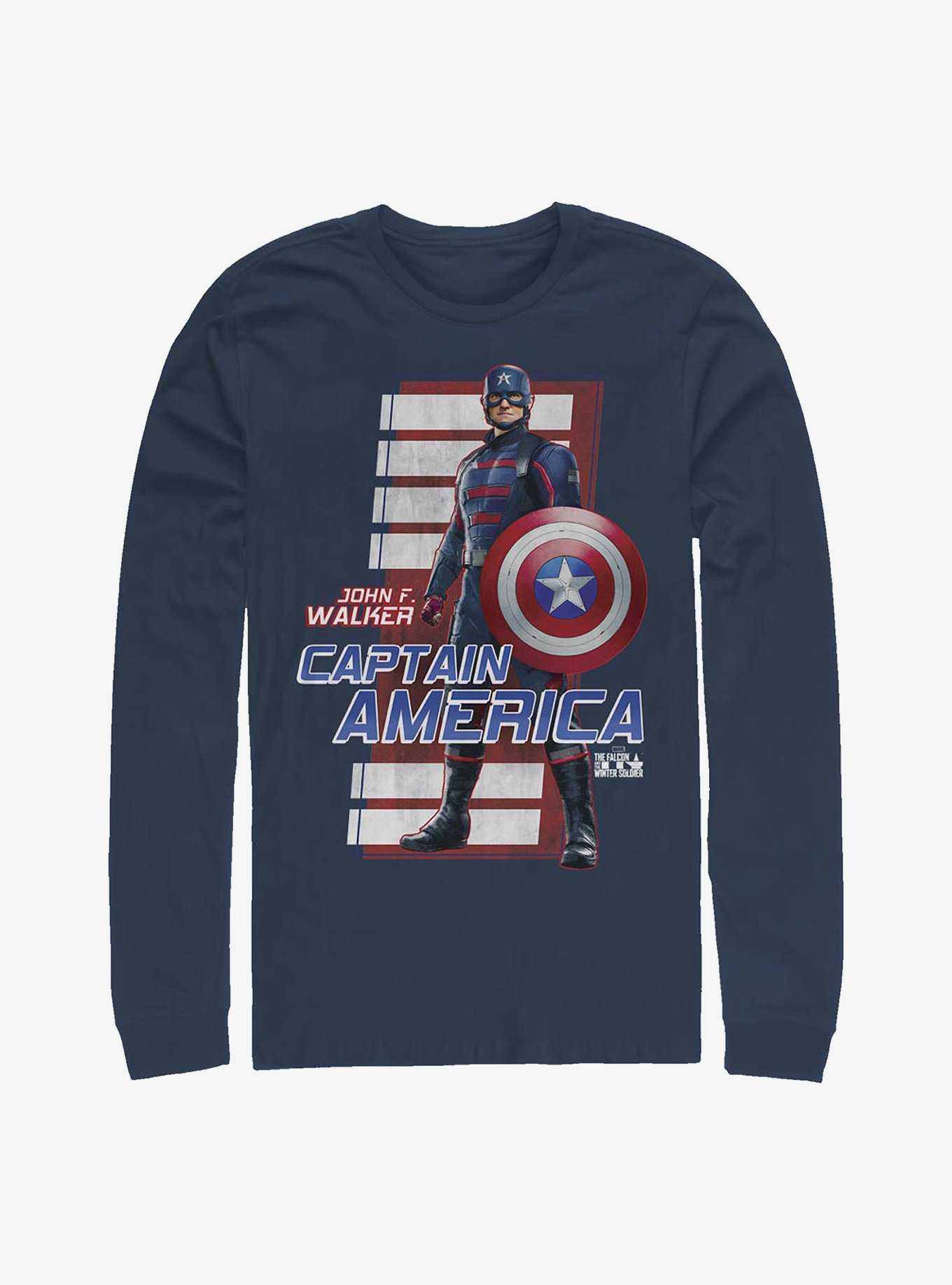 Captain america full cheap sleeve t shirt online