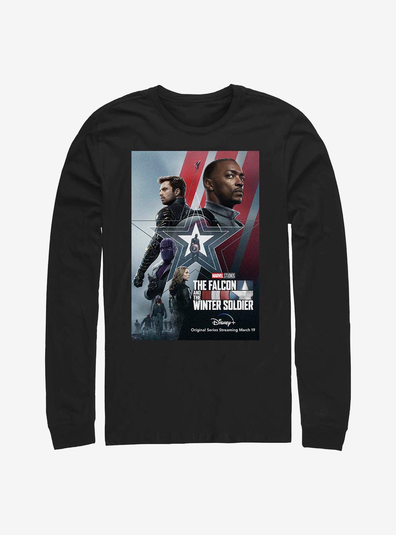 Marvel The Falcon And The Winter Soldier Poster Long-Sleeve T-Shirt, , hi-res
