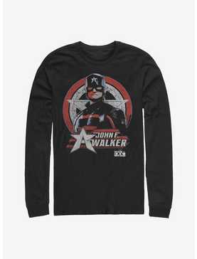 Marvel The Falcon And The Winter Soldier Walker Captain America Walker Shield Long-Sleeve T-Shirt, , hi-res