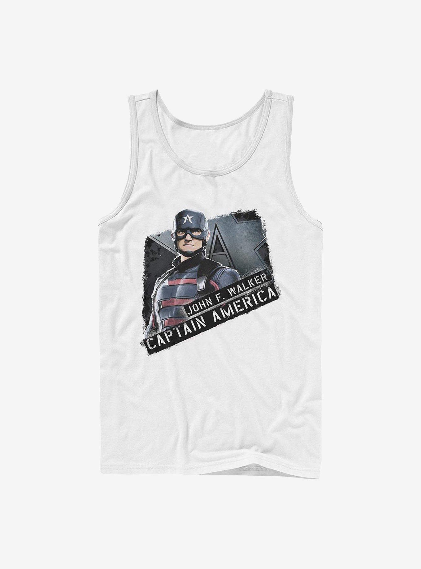 Marvel The Falcon And The Winter Soldier Captain John Walker Tank, WHITE, hi-res