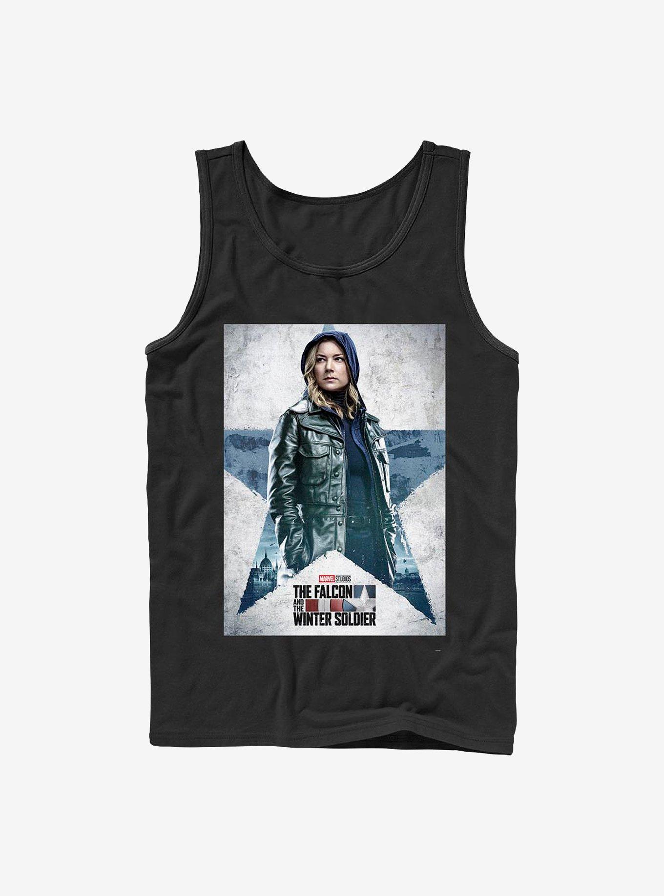 Marvel The Falcon And The Winter Soldier Carter Poster Tank, BLACK, hi-res