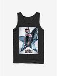 Marvel The Falcon And The Winter Soldier Falcon Poster Tank, BLACK, hi-res