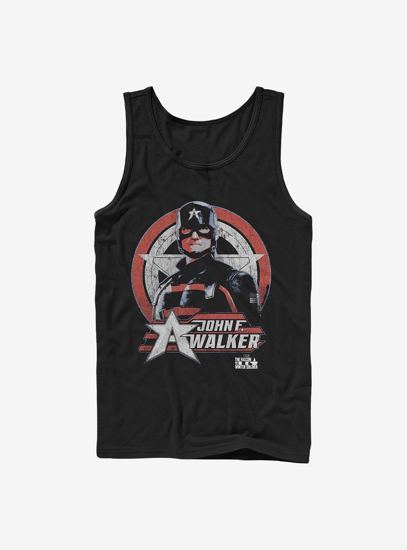 Marvel The Falcon And The Winter Soldier Walker Captain America Walker Shield Tank, BLACK, hi-res