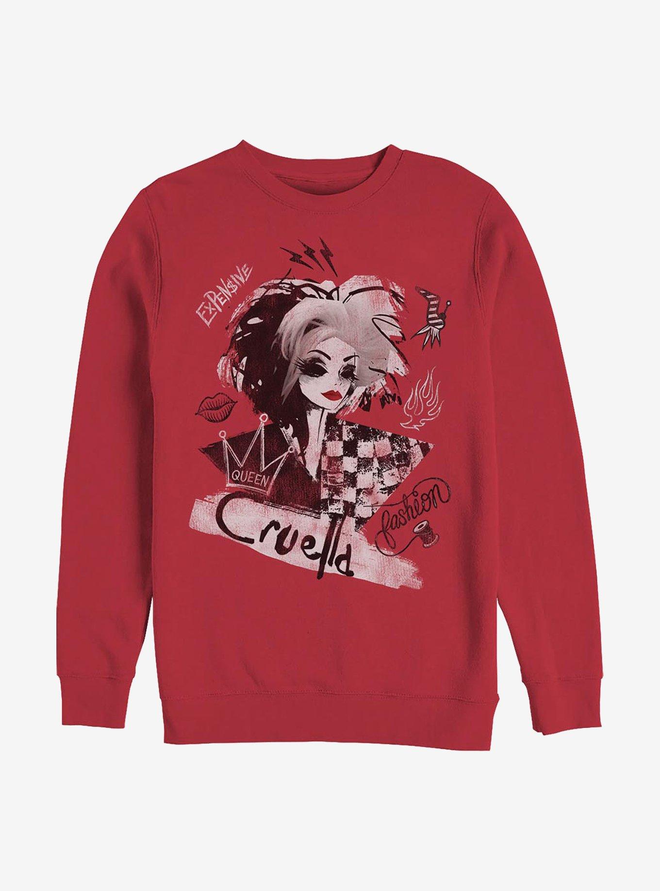 Disney Cruella Artsy Cruella Crew Sweatshirt, , hi-res