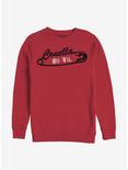 Disney Cruella Punk Pin Crew Sweatshirt, RED, hi-res