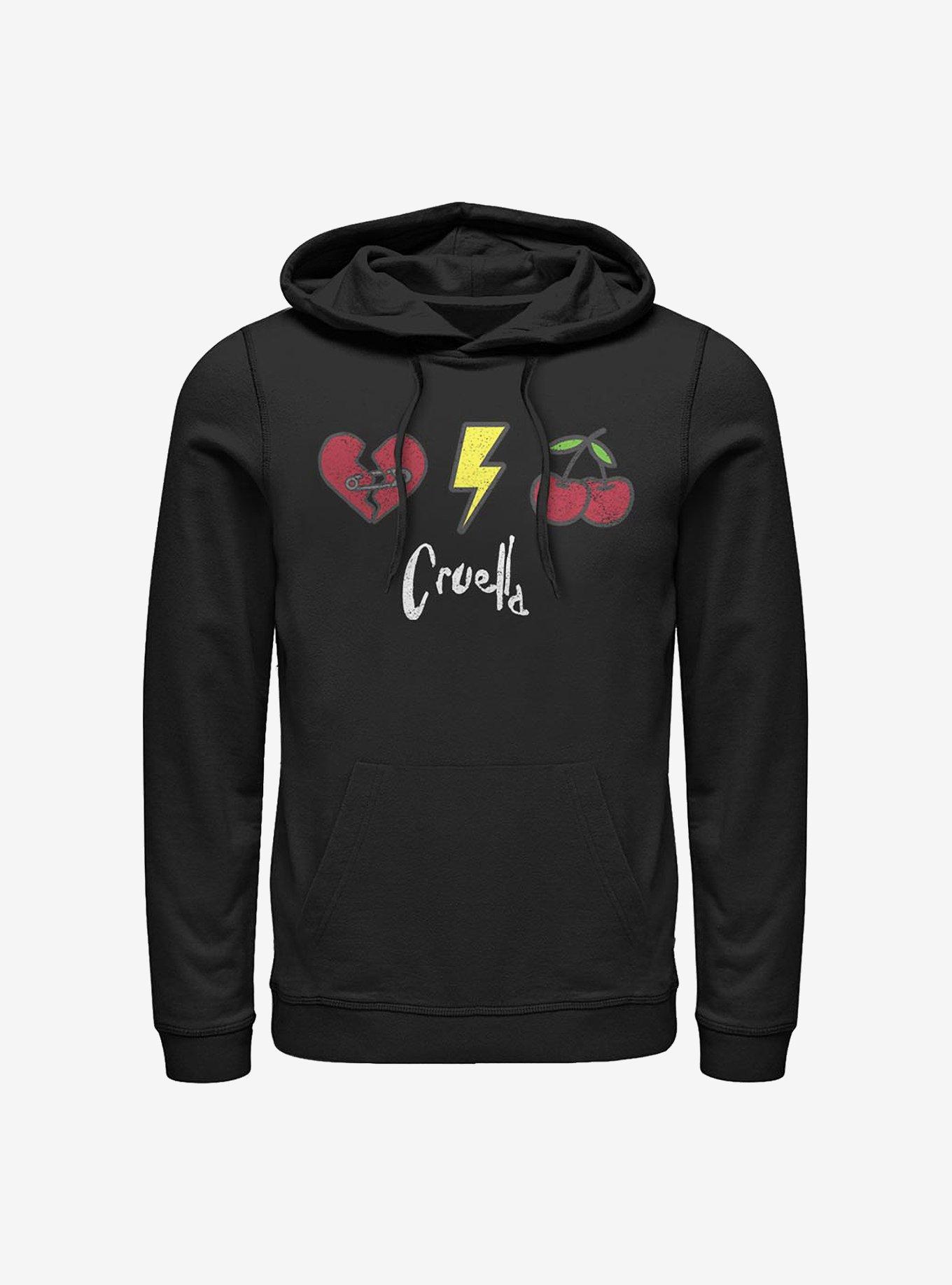 Disney Cruella Icons Hoodie, BLACK, hi-res