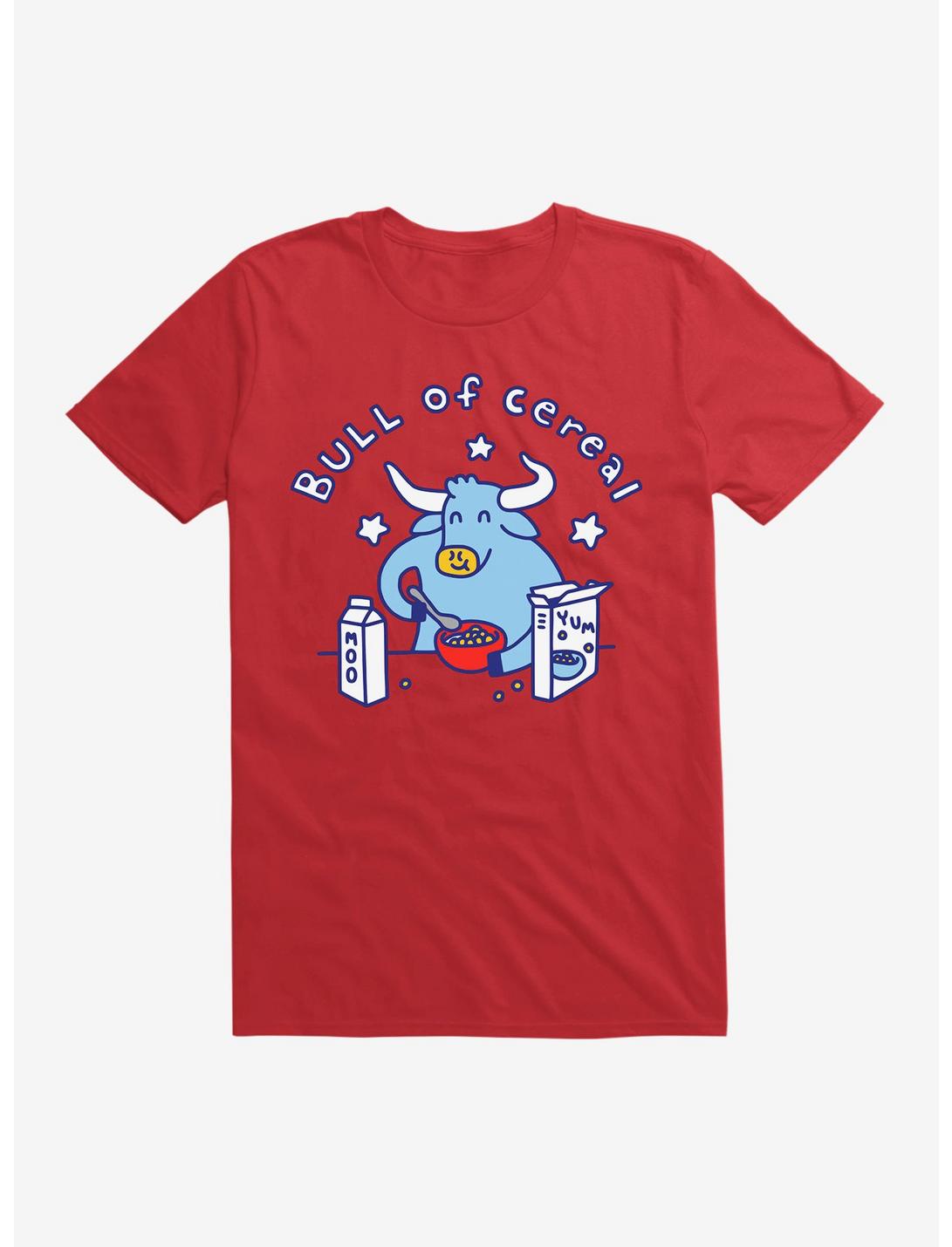 Bull Of Cereal T-Shirt, RED, hi-res