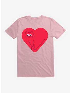 Cute Cat Heart T-Shirt, , hi-res