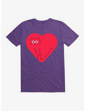 Cute Cat Heart T-Shirt, , hi-res