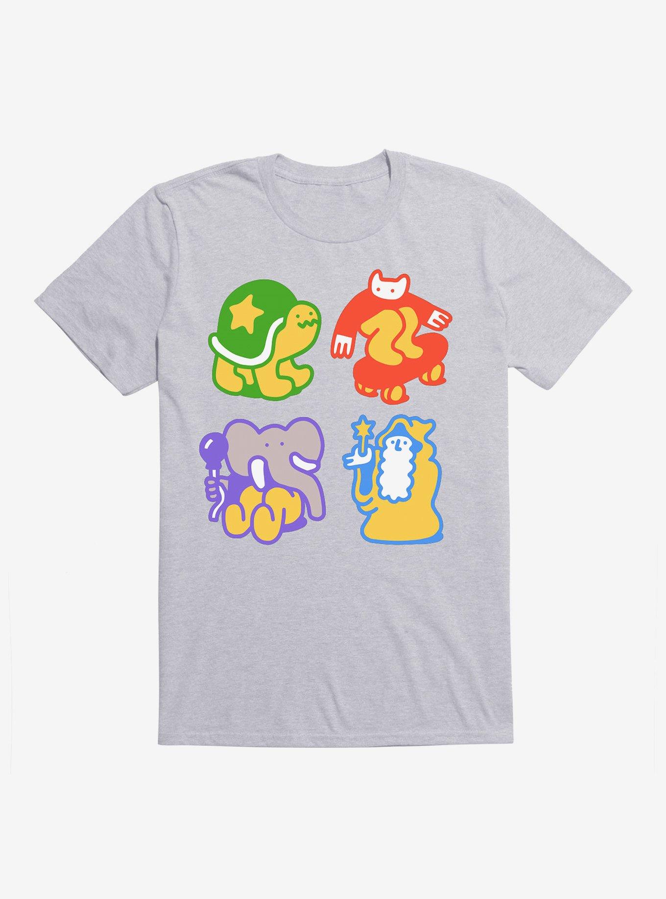 Doodle Buddies T-Shirt, HEATHER GREY, hi-res