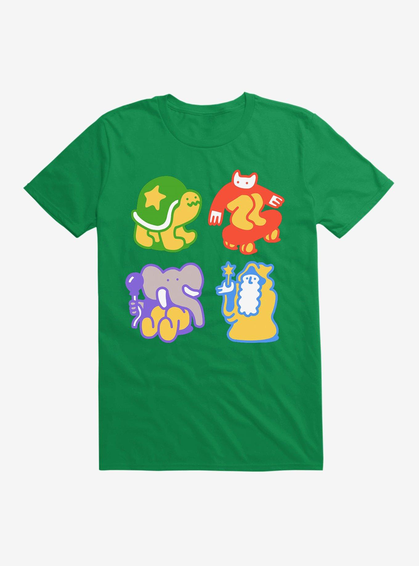 Doodle Buddies T-Shirt, KELLY GREEN, hi-res