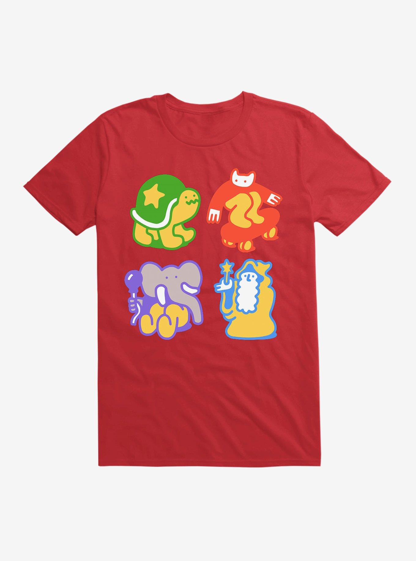 Doodle Buddies T-Shirt, RED, hi-res