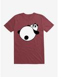 Large Panda T-Shirt, SCARLET, hi-res