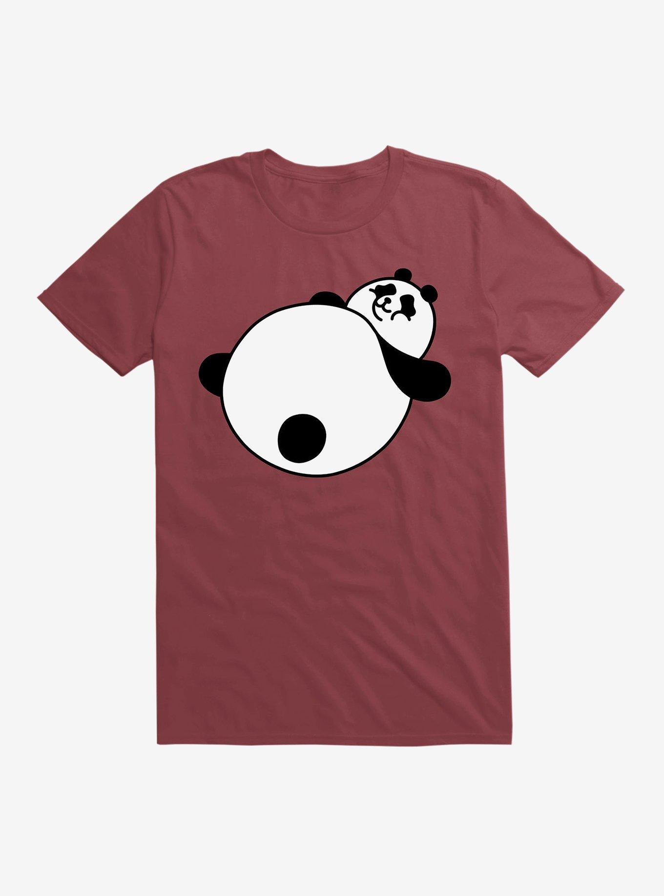 Large Panda T-Shirt, SCARLET, hi-res
