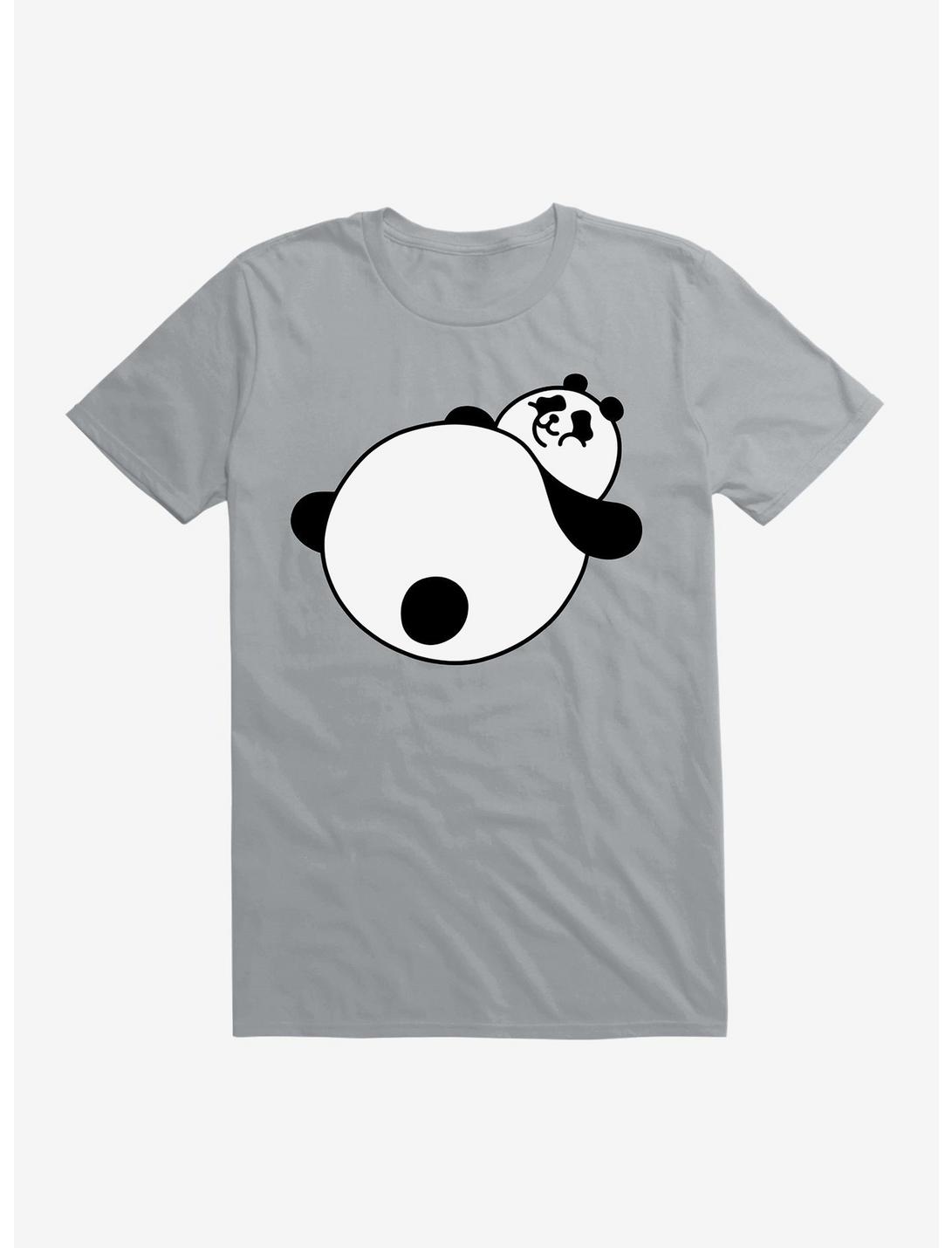 Large Panda T-Shirt, SILVER, hi-res