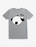 Large Panda T-Shirt, SILVER, hi-res