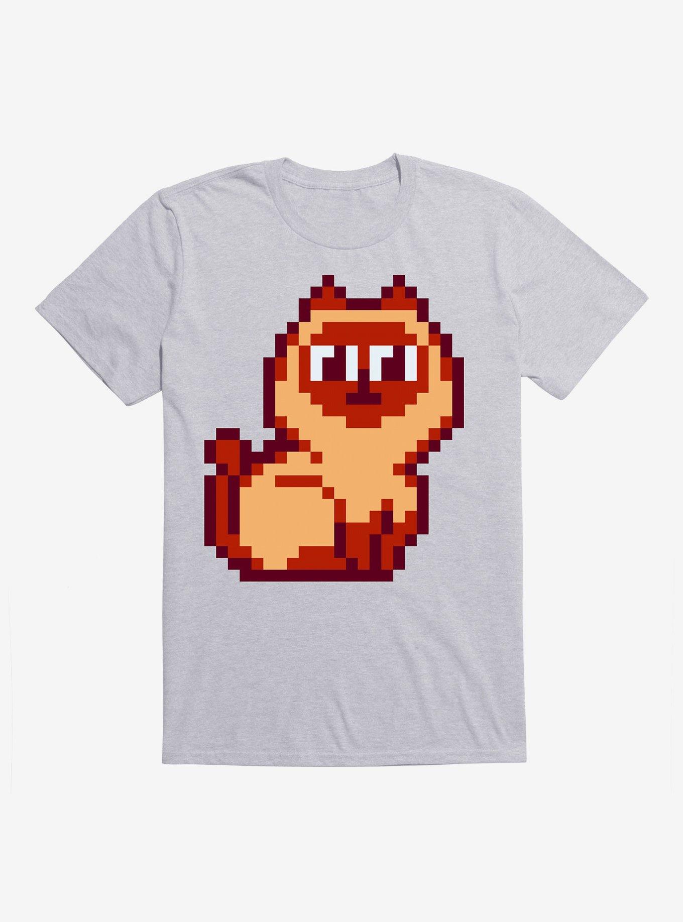 Siamese Cat Pixel Art T-Shirt, , hi-res