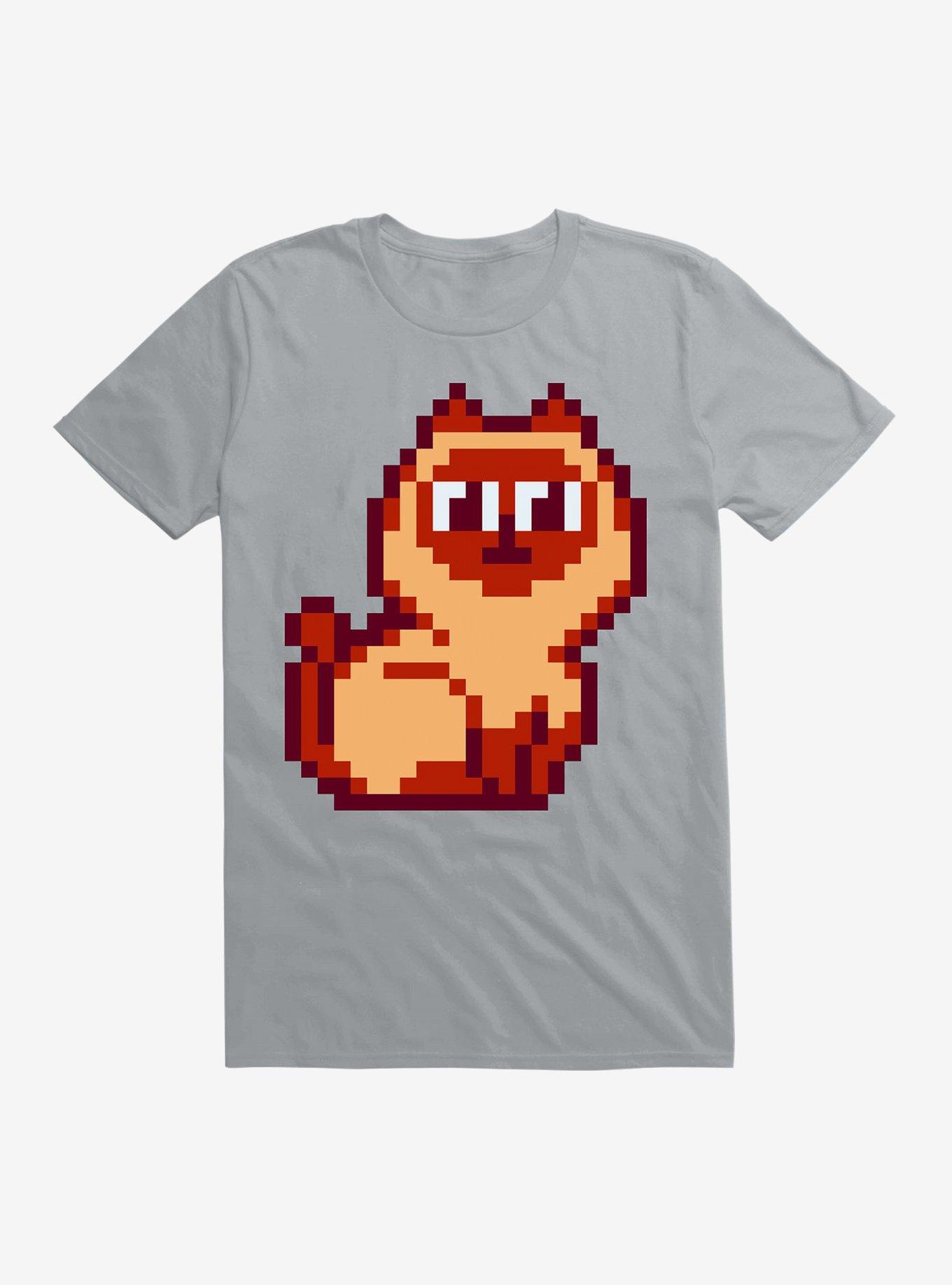 Siamese Cat Pixel Art T-Shirt, , hi-res