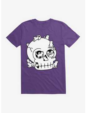 Skull Is Full Of Cats Doodle T-Shirt, , hi-res