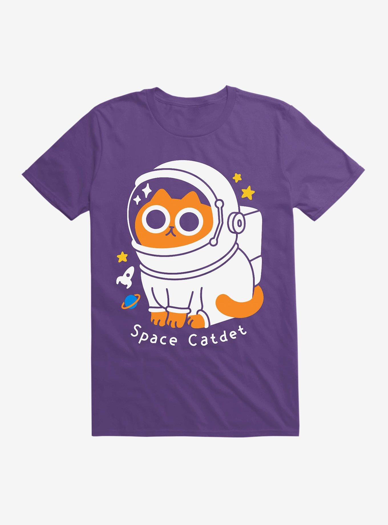 Space Catdet T-Shirt, PURPLE, hi-res