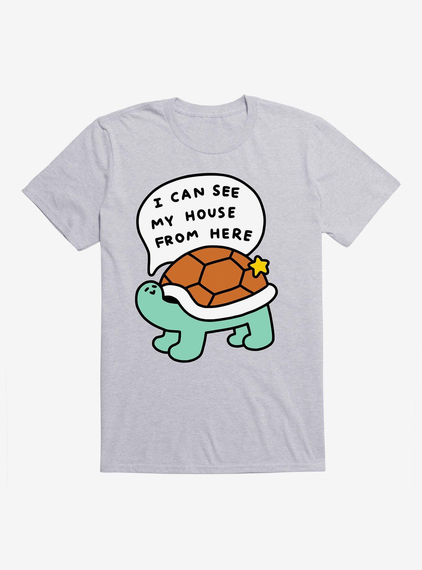 Turtle House T-Shirt, HEATHER GREY, hi-res