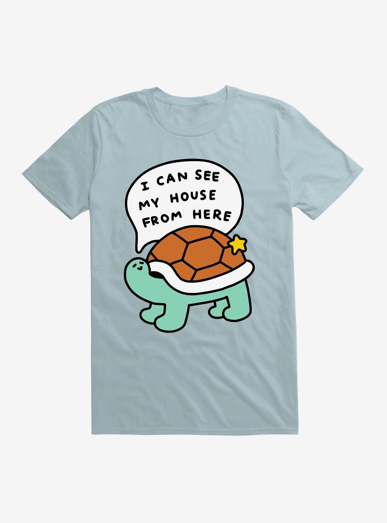 Turtle House T-Shirt, LIGHT BLUE, hi-res