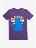 Unicorn Cat T-Shirt, PURPLE, hi-res