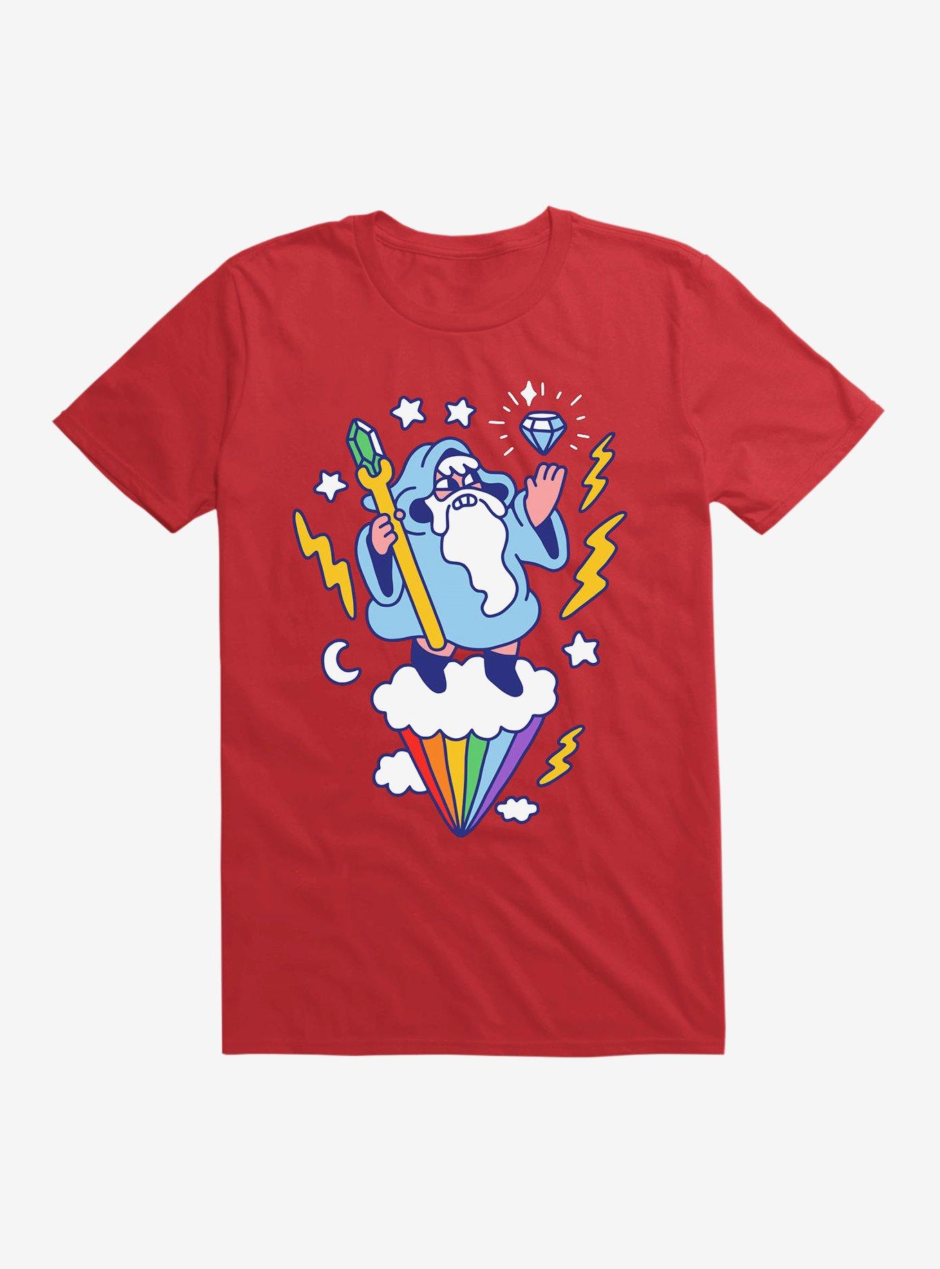 Wizard In The Sky T-Shirt, RED, hi-res