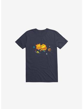 The Center Of MY Universe Cat Navy Blue T-Shirt, , hi-res