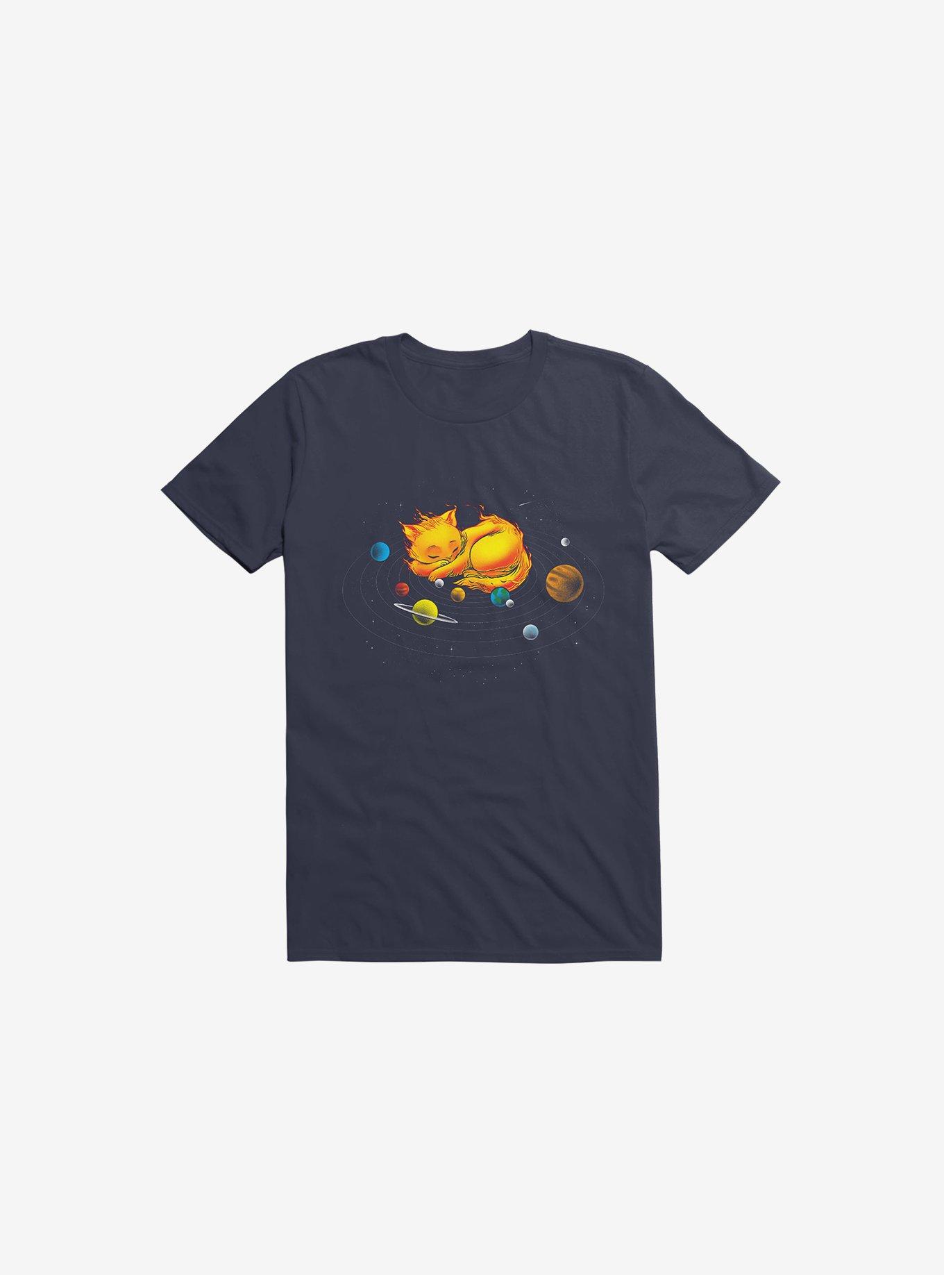 The Center Of MY Universe Cat Navy Blue T-Shirt, , hi-res