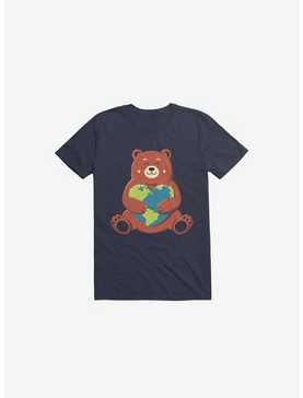 Earth Love Bear Navy Blue T-Shirt, , hi-res