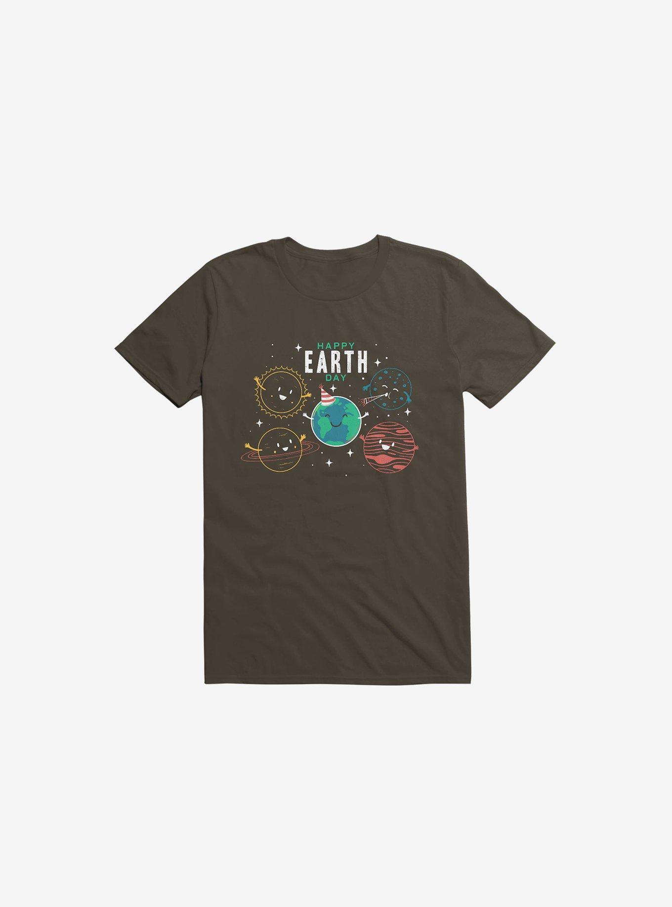 Happy Earth Day Brown T-Shirt, , hi-res