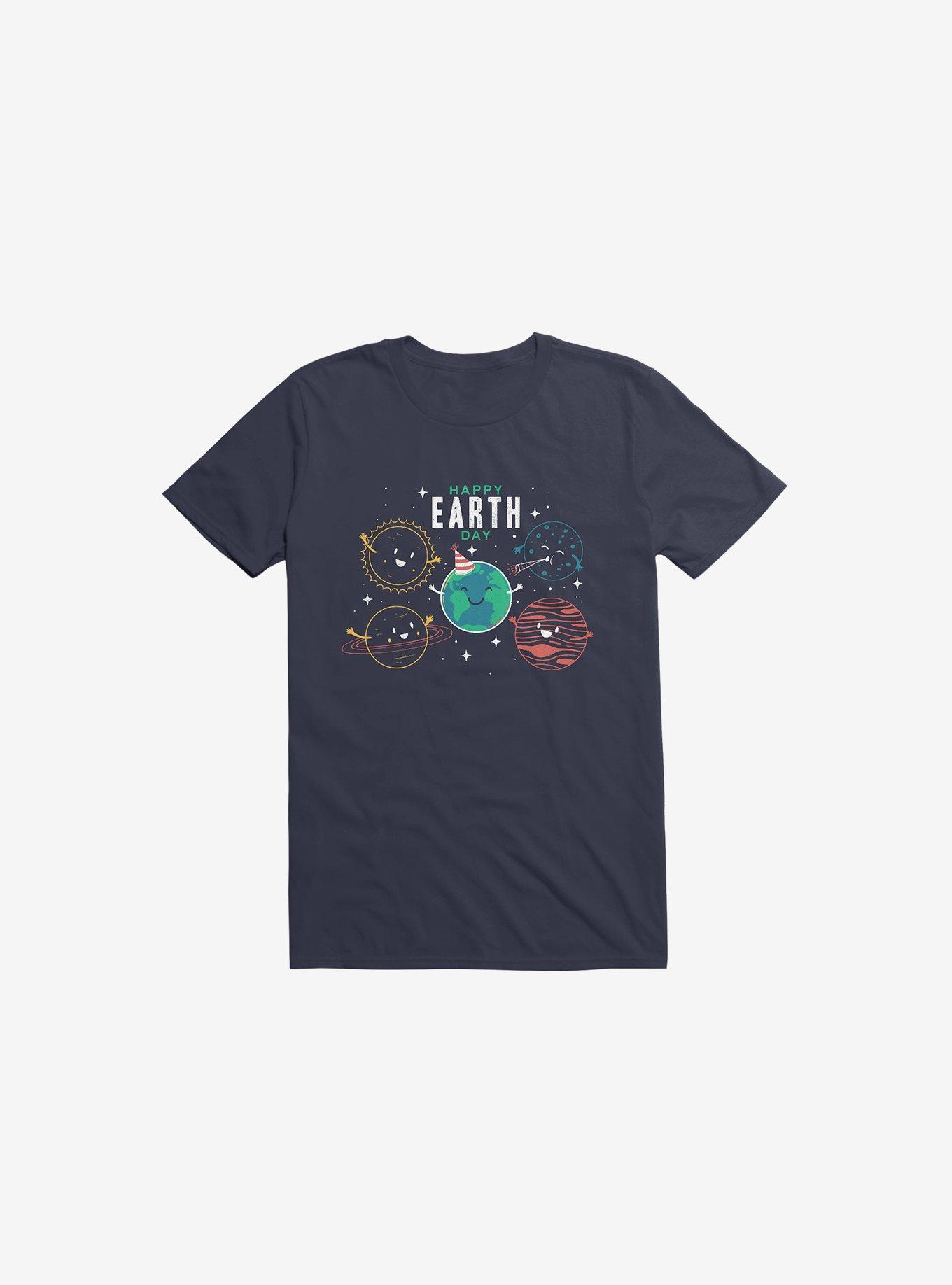 Happy Earth Day Navy Blue T-Shirt, , hi-res