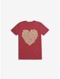 I Love Cats Heart Red T-Shirt, RED, hi-res