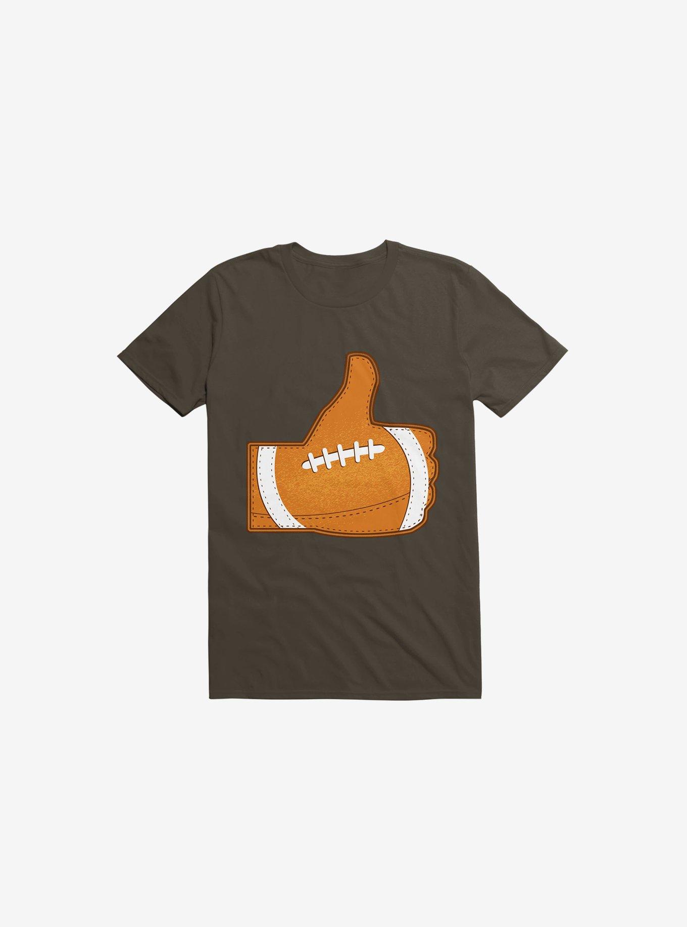 I Love Football 2.0 Brown T-Shirt, BROWN, hi-res