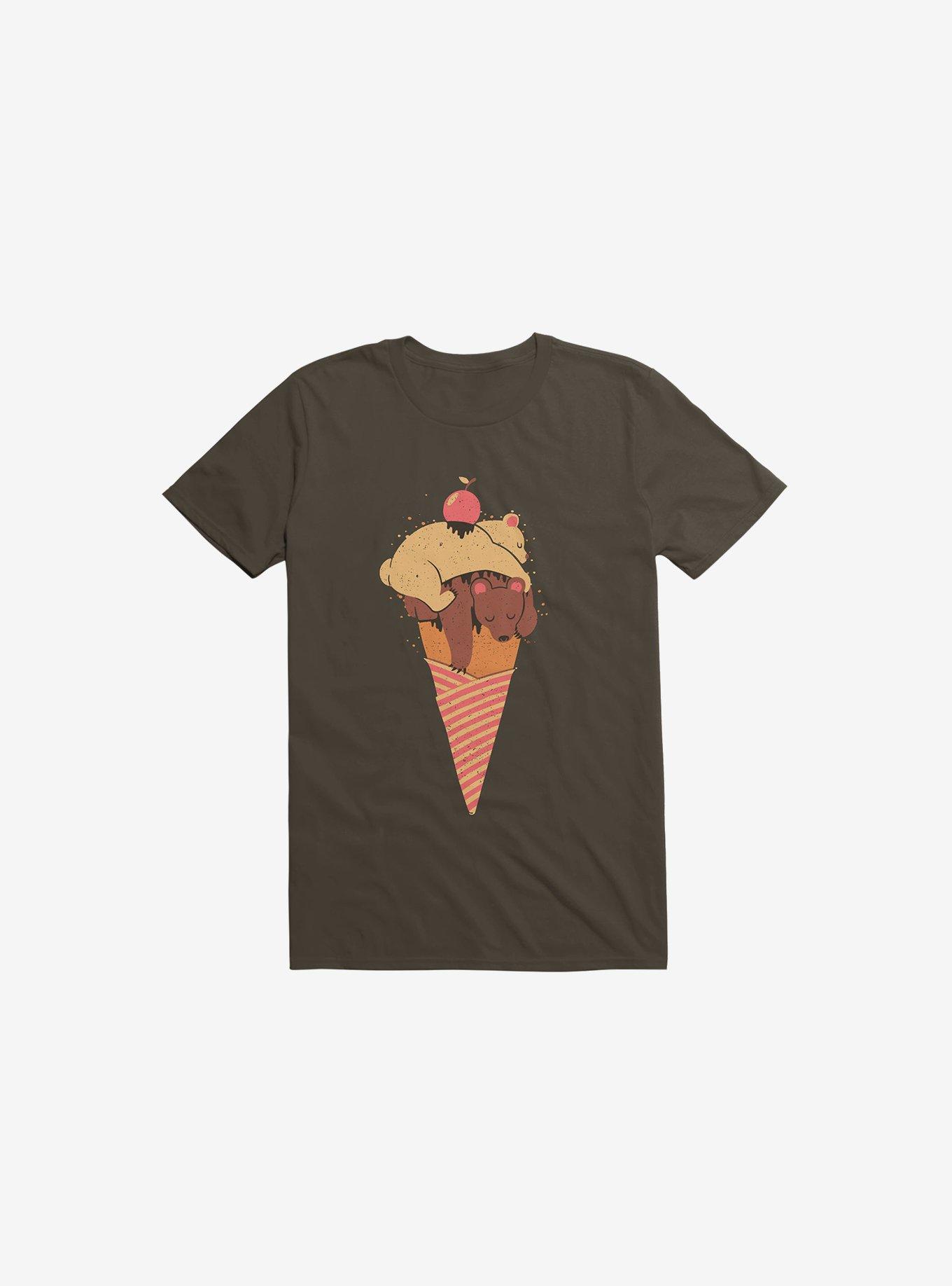 Ice Cream Bears Brown T-Shirt