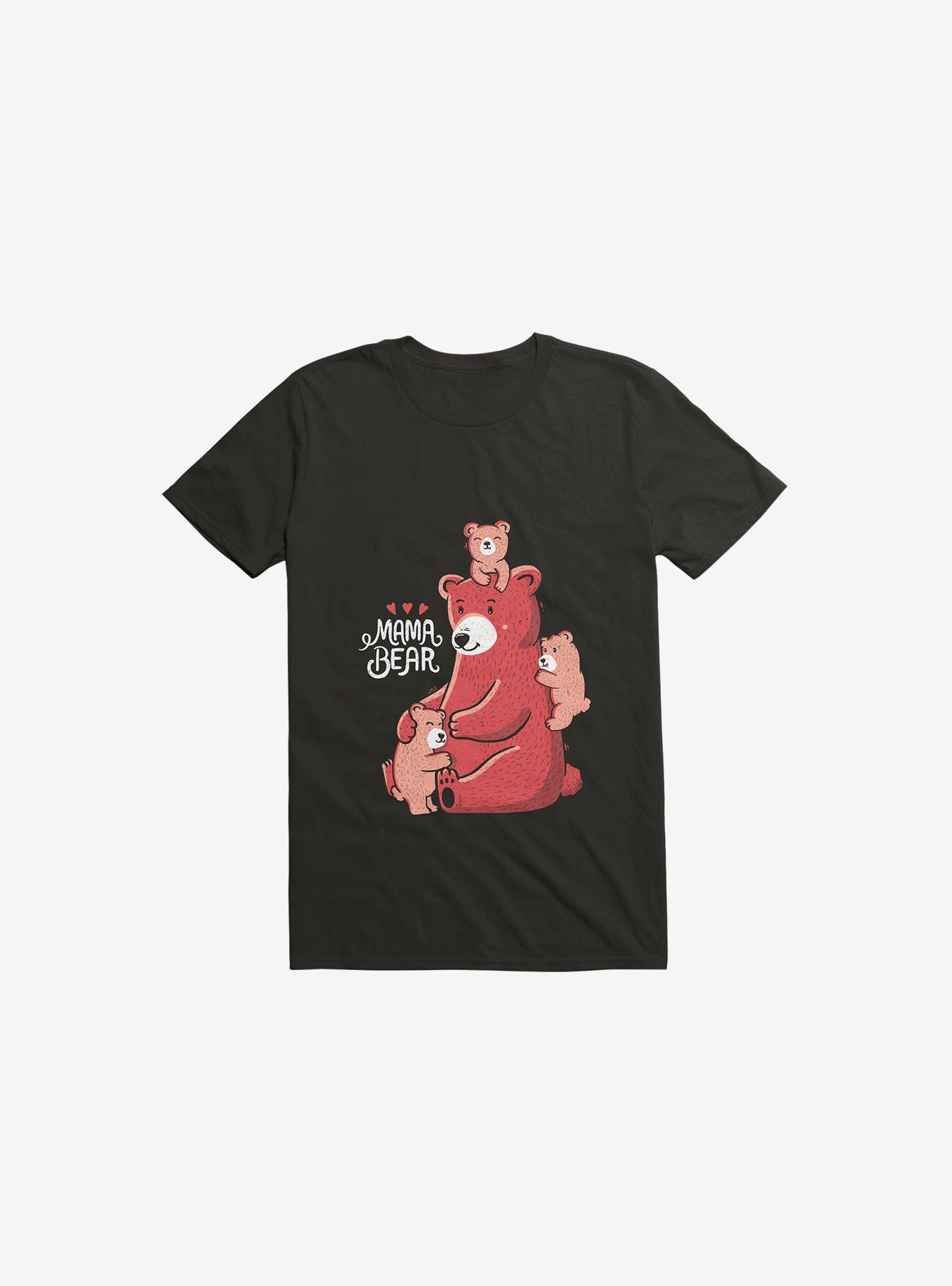 Mama Bear Black T-Shirt, , hi-res