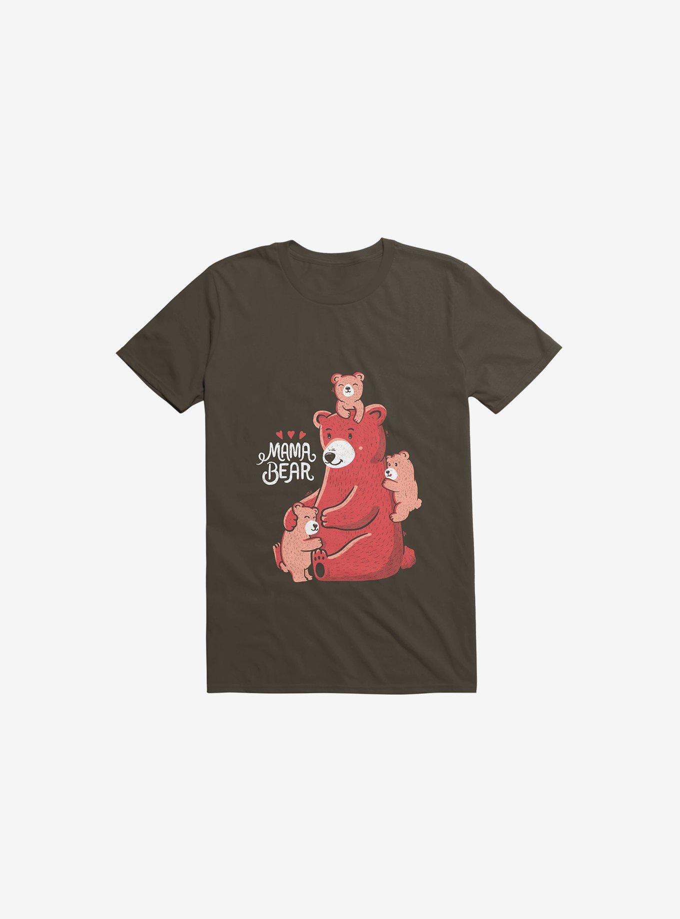 Mama Bear Brown T-Shirt, , hi-res