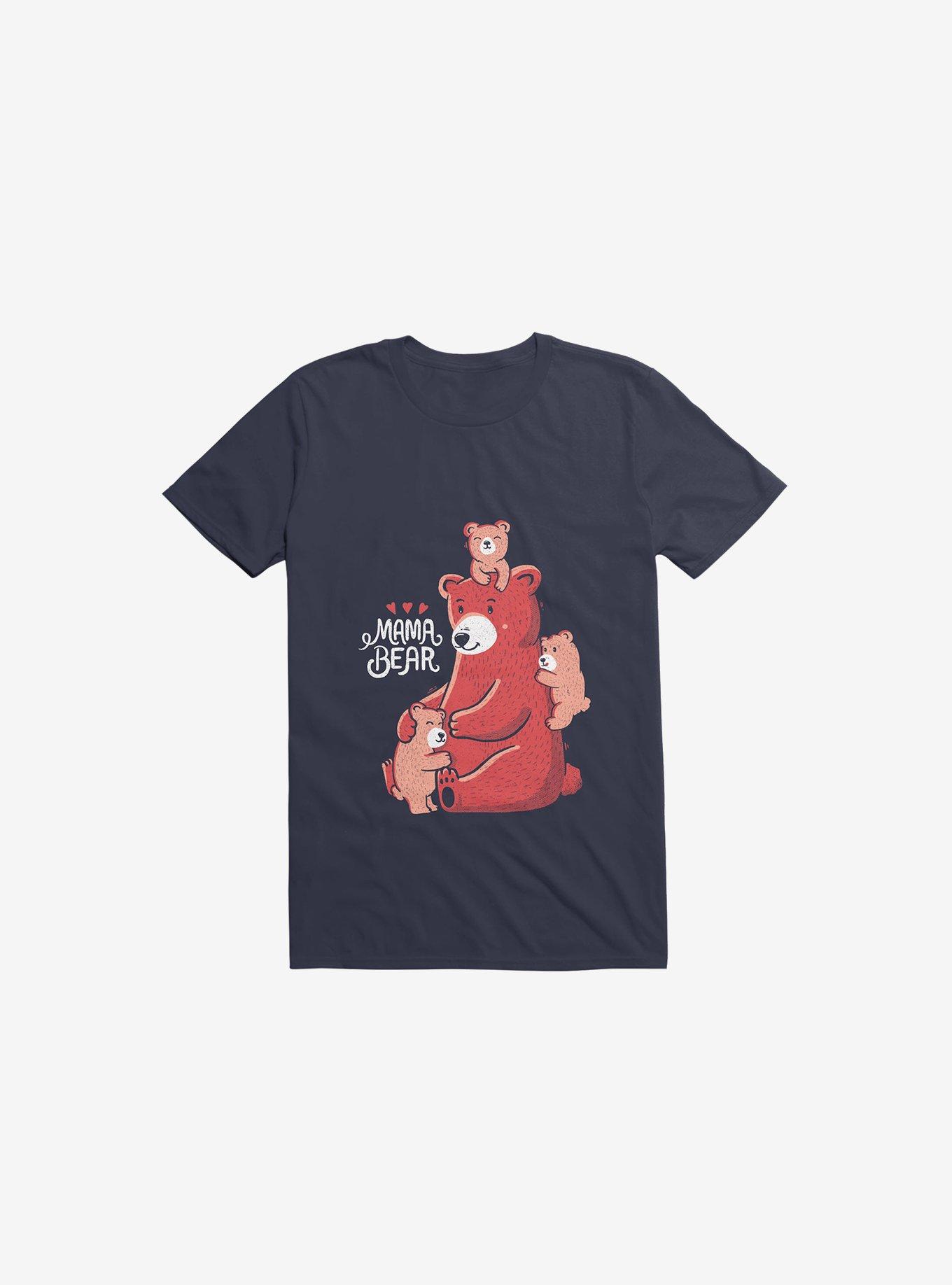 Mama Bear Navy Blue T-Shirt, , hi-res