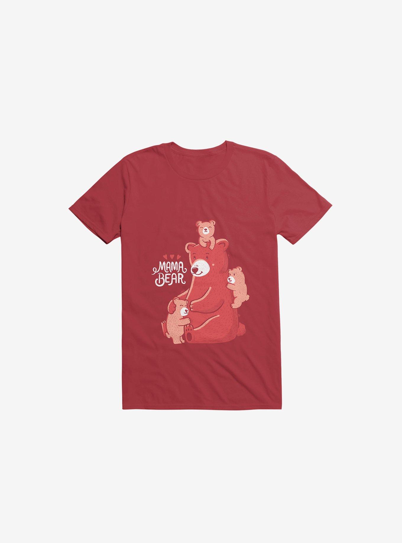 Mama Bear Red T-Shirt, , hi-res