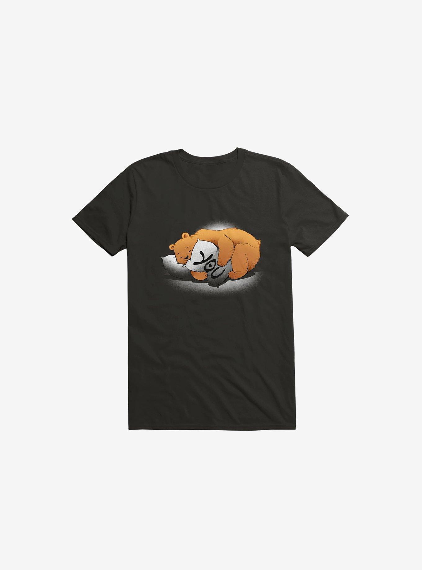 Missing You Bear Black T-Shirt, , hi-res