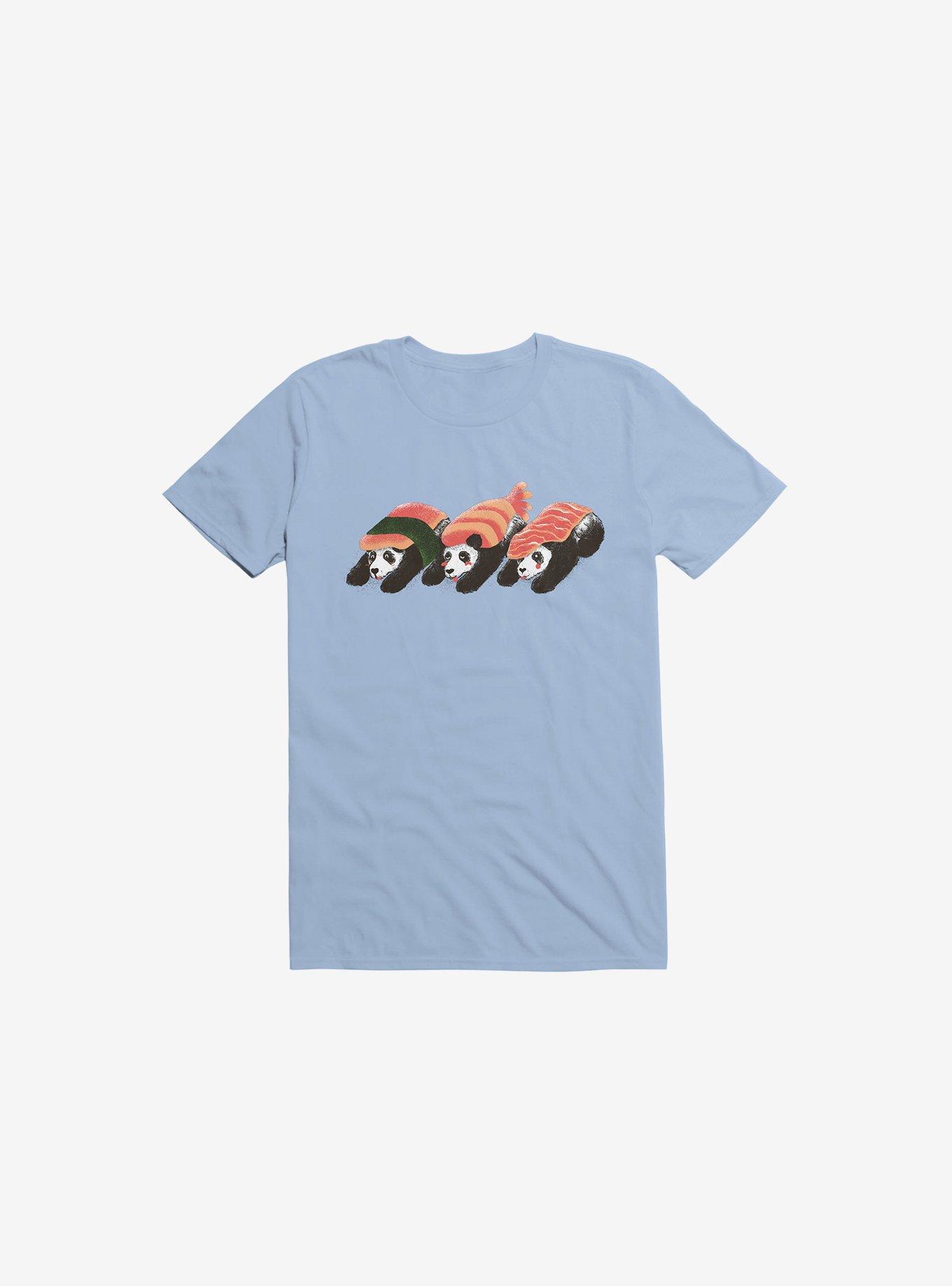 Panda Sushi T-Shirt, LIGHT BLUE, hi-res