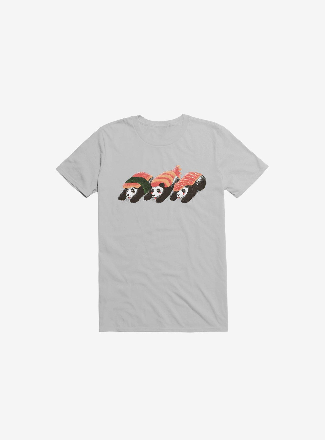 Panda Sushi T-Shirt, ICE GREY, hi-res