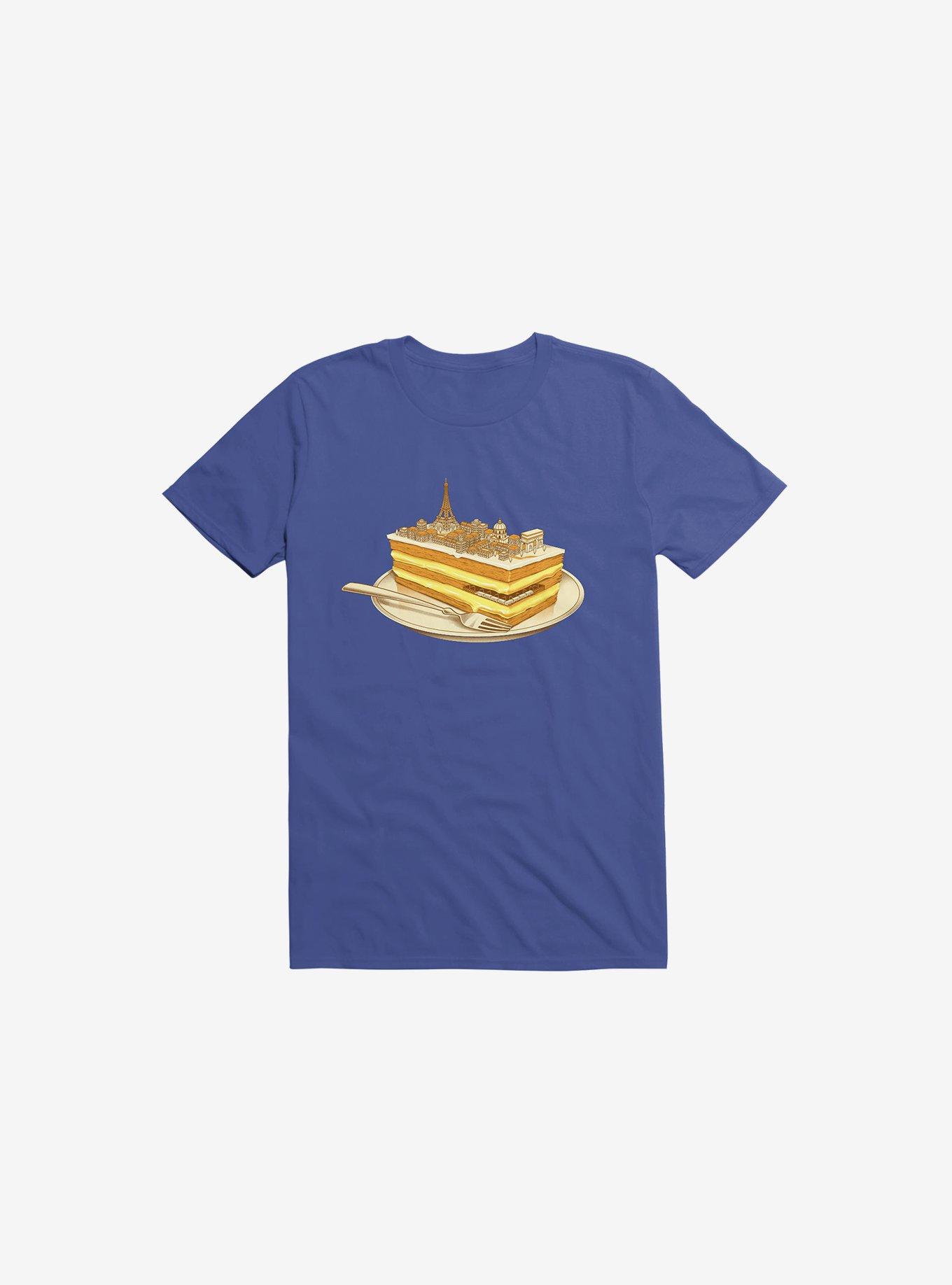 Hungry For Travels: Slice of Paris T-Shirt, ROYAL, hi-res