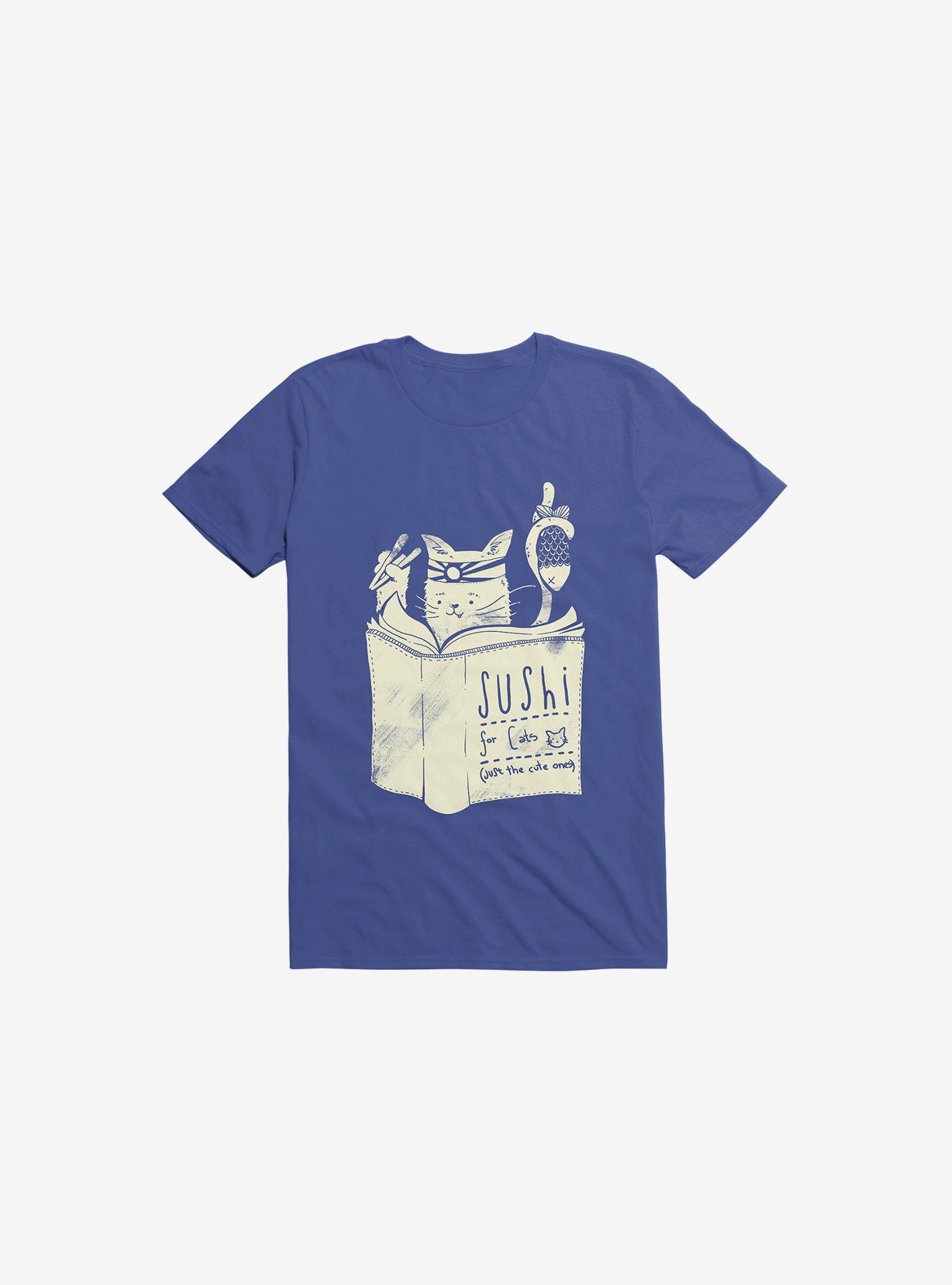 Sushi For Cats T-Shirt, ROYAL, hi-res