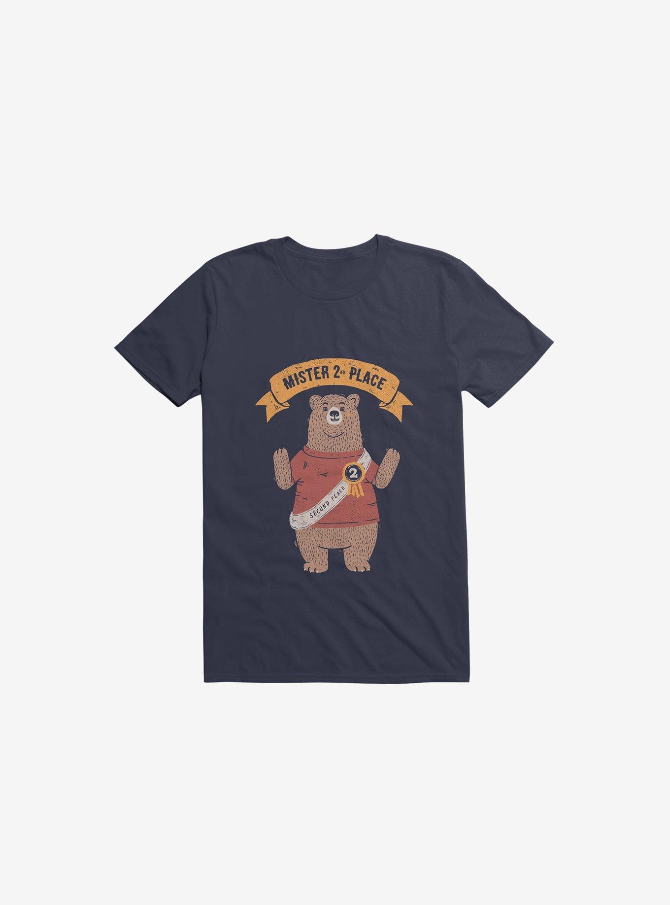 2nd Place Bear Navy Blue T-Shirt, , hi-res