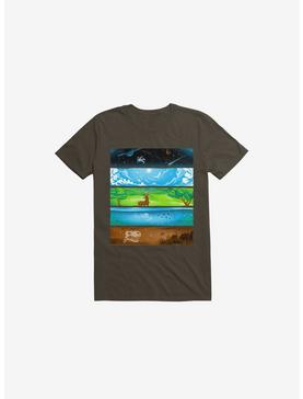 Across The Earth Brown T-Shirt, , hi-res