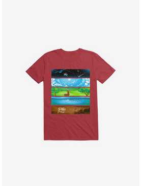 Across The Earth Red T-Shirt, , hi-res