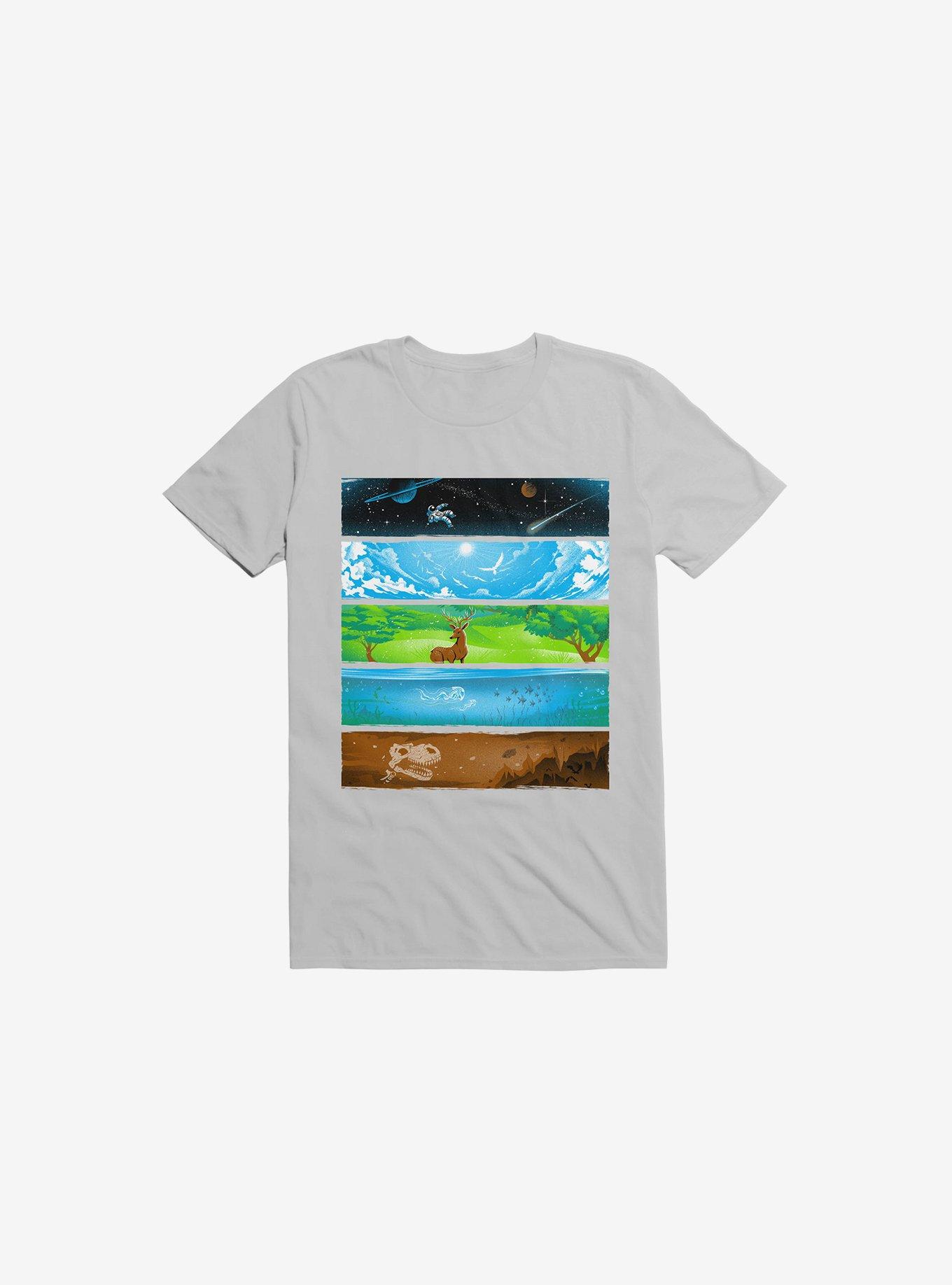 Across The Earth Ice Grey T-Shirt, , hi-res