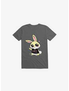I Hate People Bunny Charcoal Grey T-Shirt, , hi-res